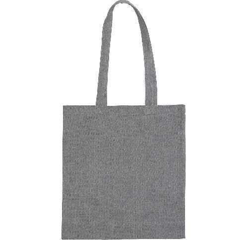 Grey Recycled Cotton Tote Bag Newchurch 6.5oz 